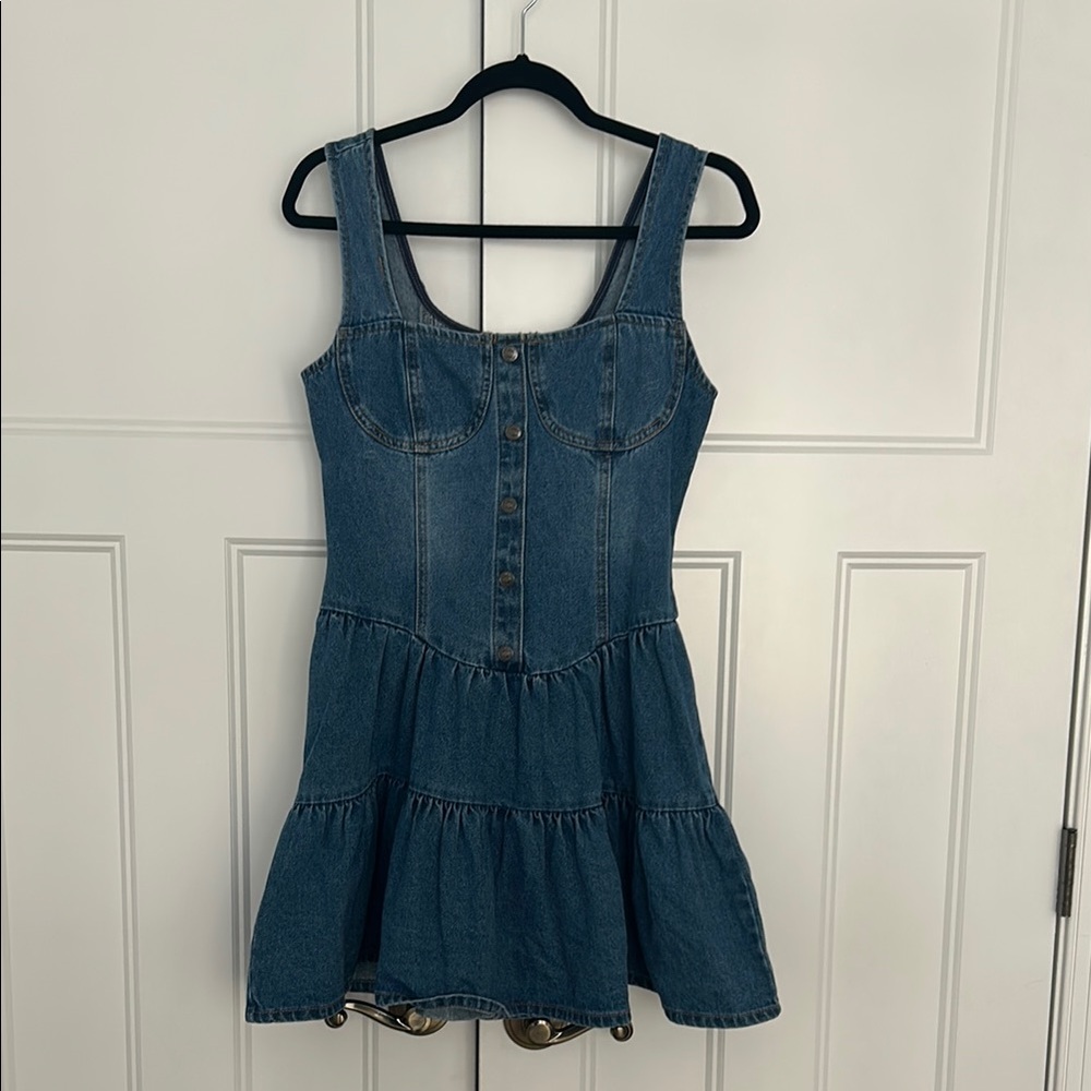 Forever 21 - Blue Sleeveless Layered Denim Mini Dress